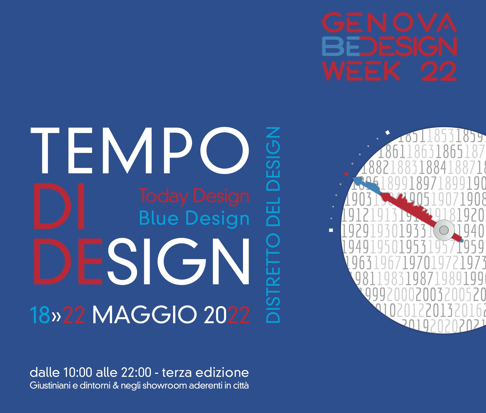 Dal 18 al 22 maggio la terza edizione del Festival del Tempo nella Genova BeDesign Week 2022: il programma completo