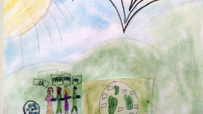 Estemporanea di Pittura ‘La Piazza siamo Noi’: i disegni degli alunni e delle alunne